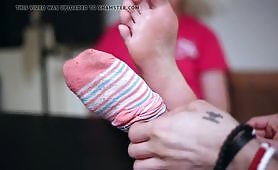 18 years old blonde college girl let me fuck her soles and toes